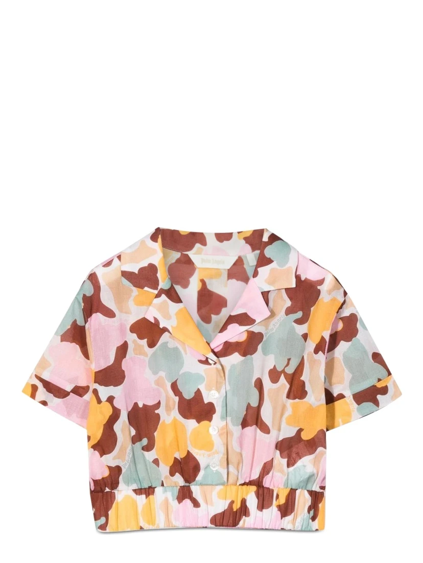 CROPPED SHIRT AOP CAMU