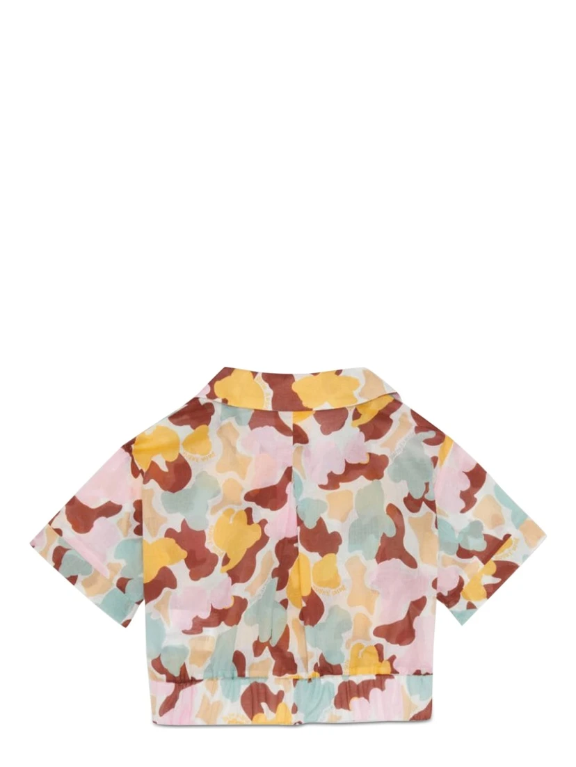 CROPPED SHIRT AOP CAMU