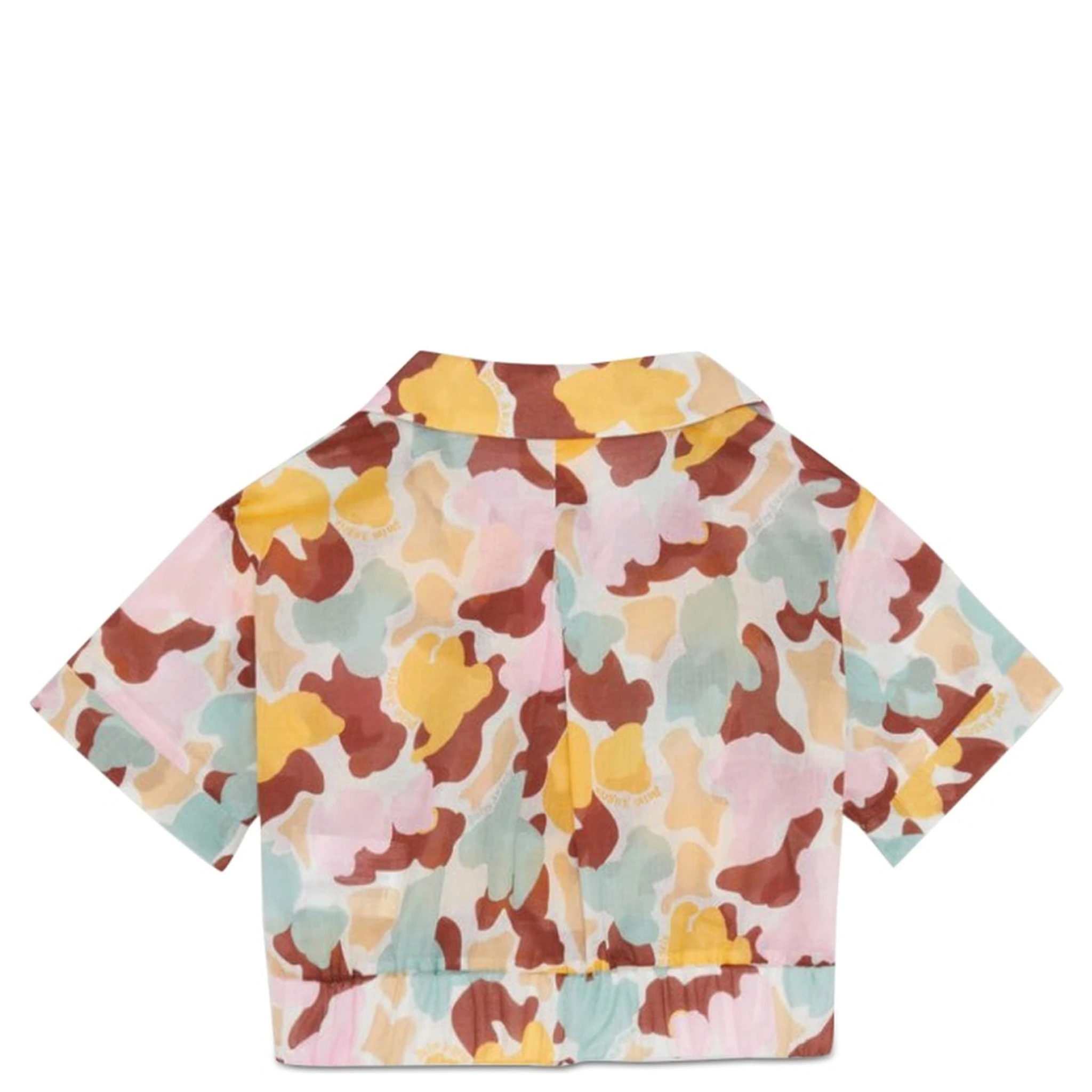 CROPPED SHIRT AOP CAMU