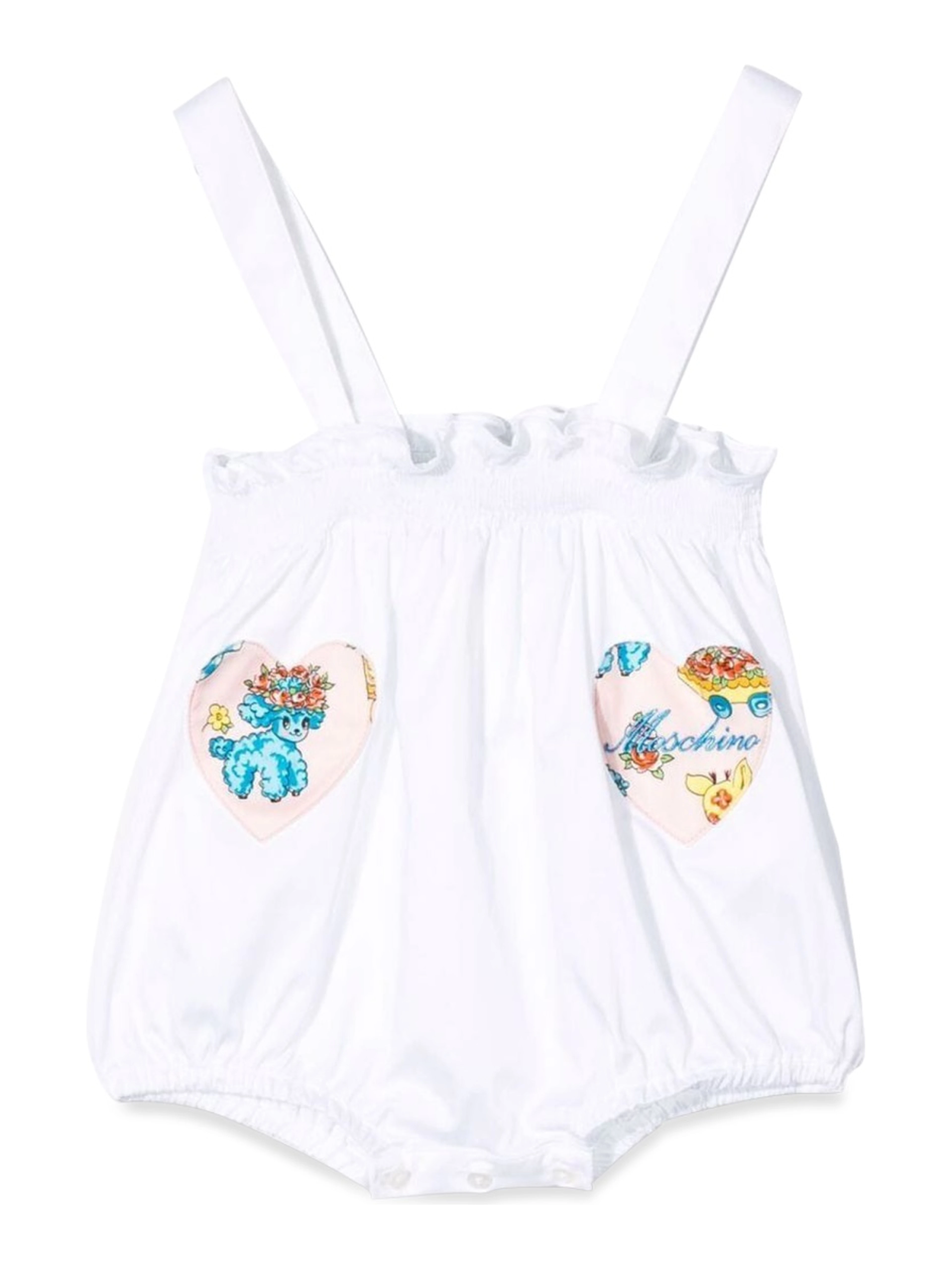 Graphic-print babygrow and beanie