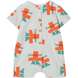 I'M A POET ALL OVER WOVEN PLAYSUIT