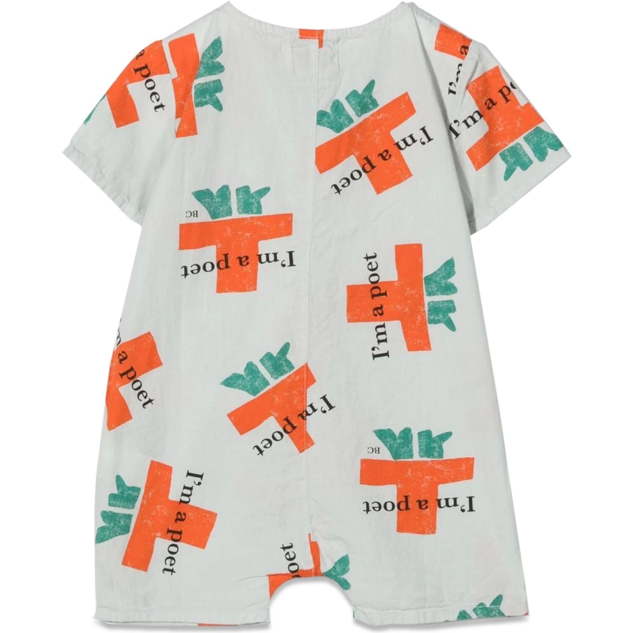 I'M A POET ALL OVER WOVEN PLAYSUIT