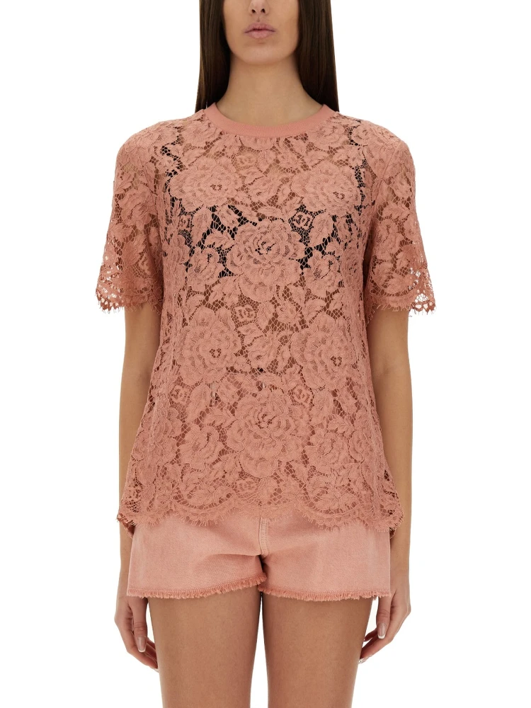 CORDONETTO LACE T-SHIRT