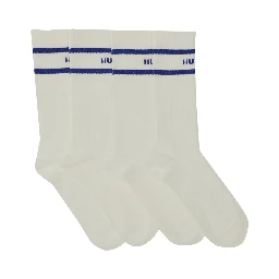 SET OF TWO SOCKS WITH LOGO
