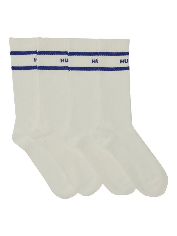 SET OF TWO SOCKS WITH LOGO