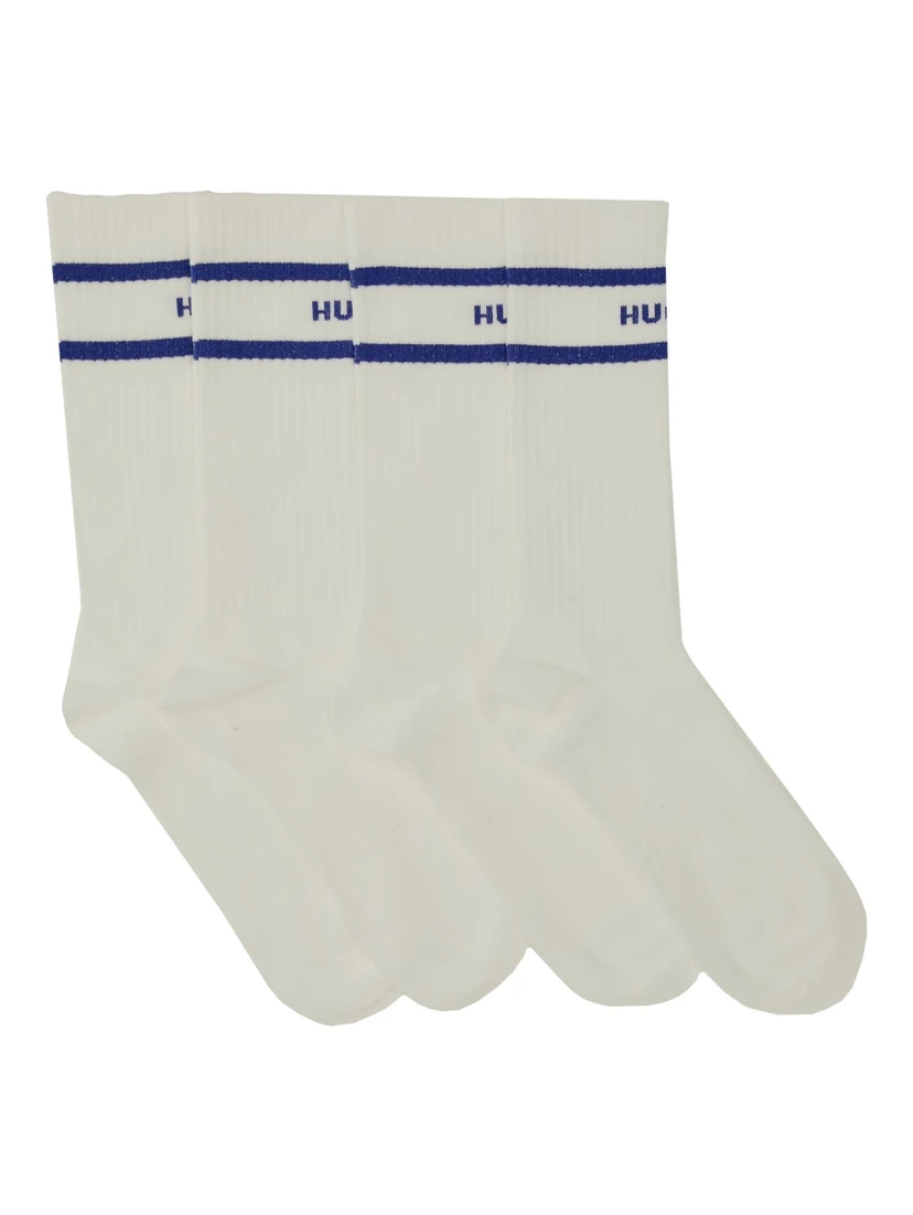SET OF TWO SOCKS WITH LOGO