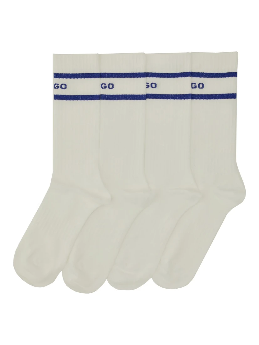 SET OF TWO SOCKS WITH LOGO