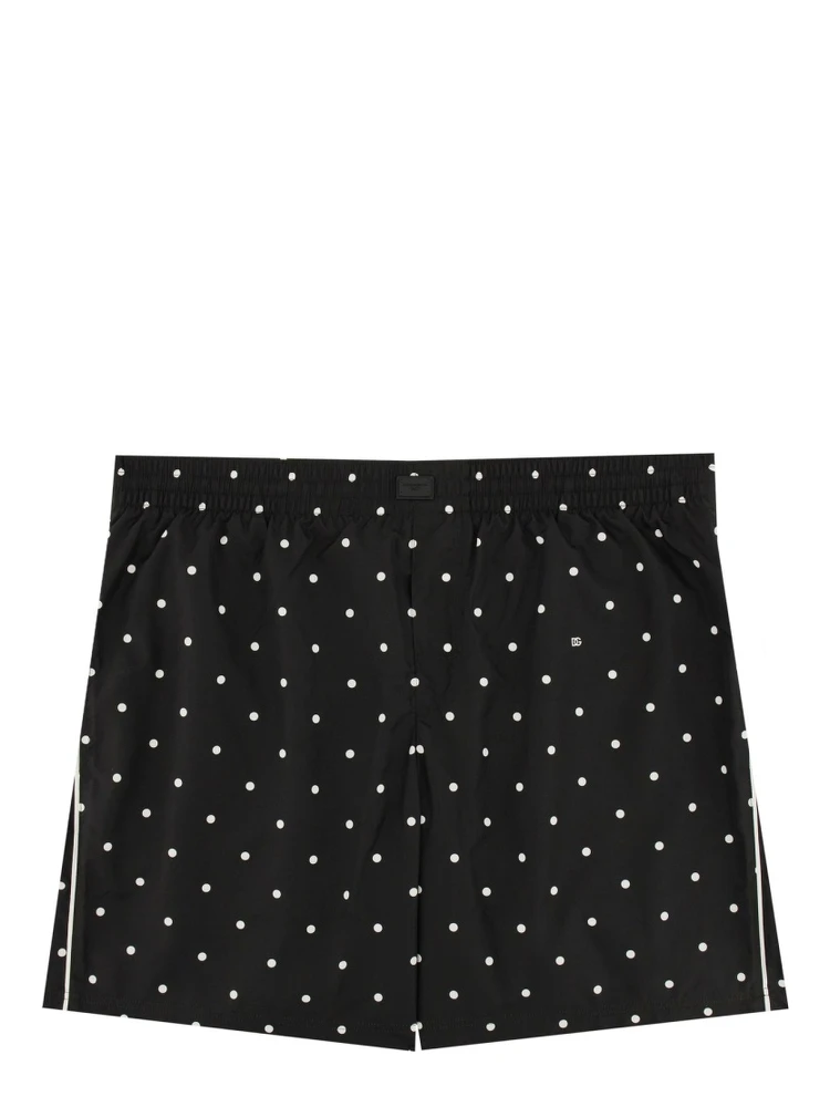 POLKA DOT PRINT SWIMSUIT