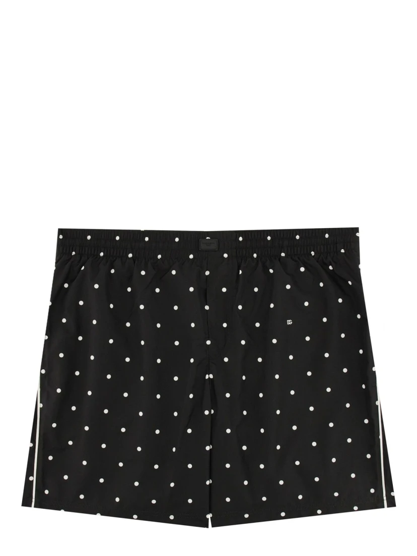 POLKA DOT PRINT SWIMSUIT