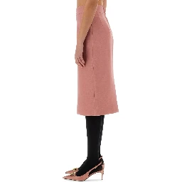 DG LOGO LONGUETTE PENCIL SKIRT
