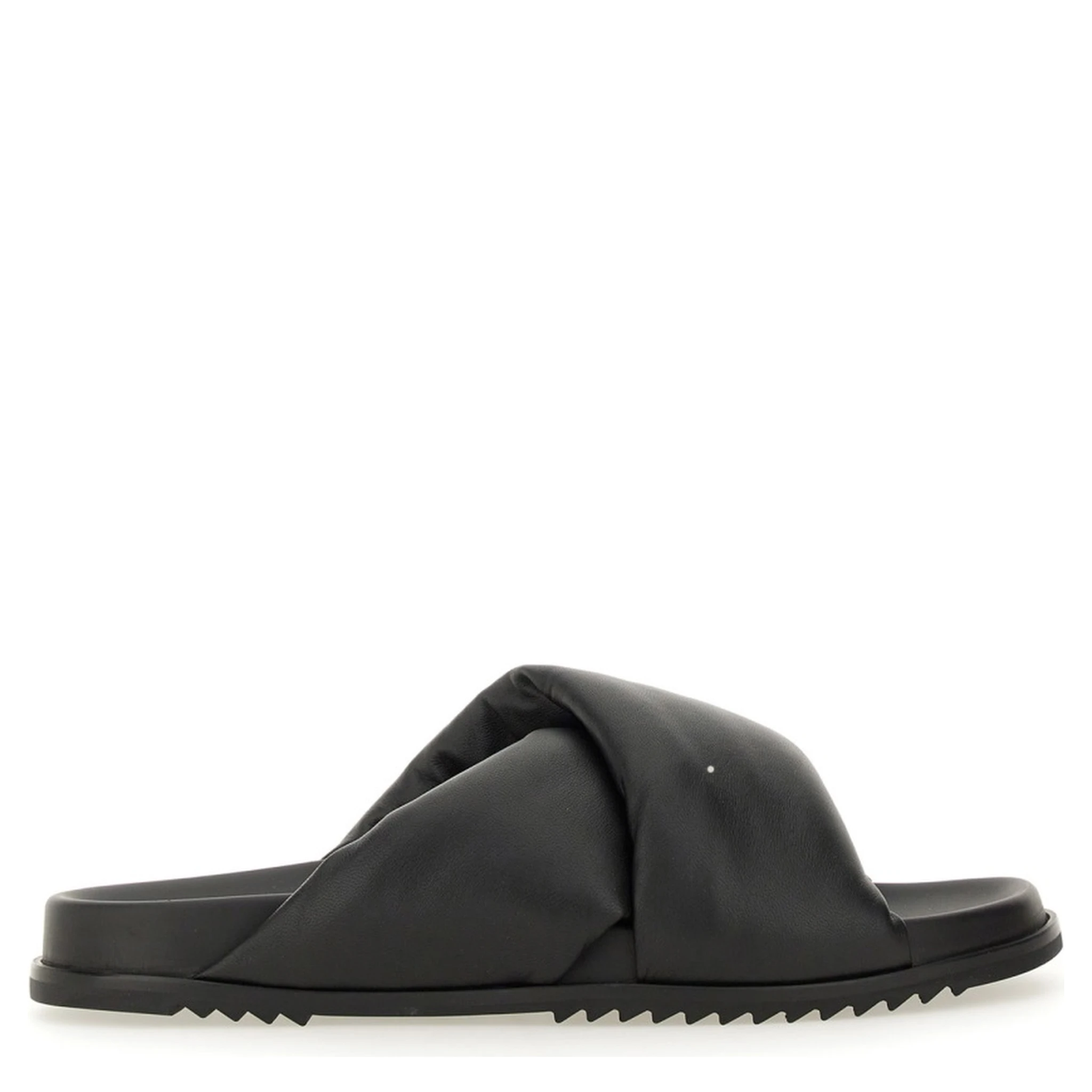 LEATHER SLIDE SANDAL