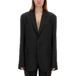 WOOL AND MOHAIR BLAZER