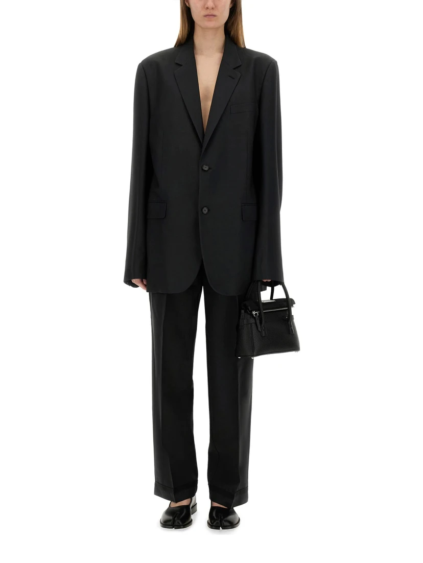 WOOL AND MOHAIR BLAZER