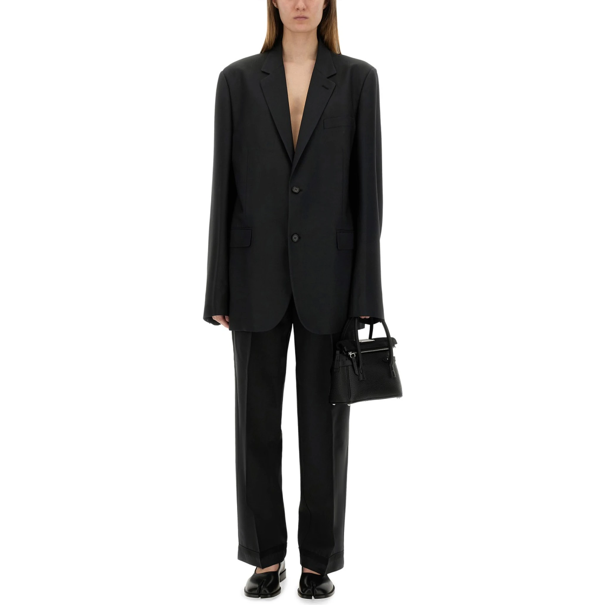 WOOL AND MOHAIR BLAZER