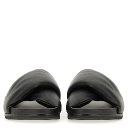LEATHER SLIDE SANDAL