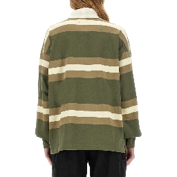 قميص بولو مخطط.