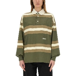 قميص بولو مخطط.