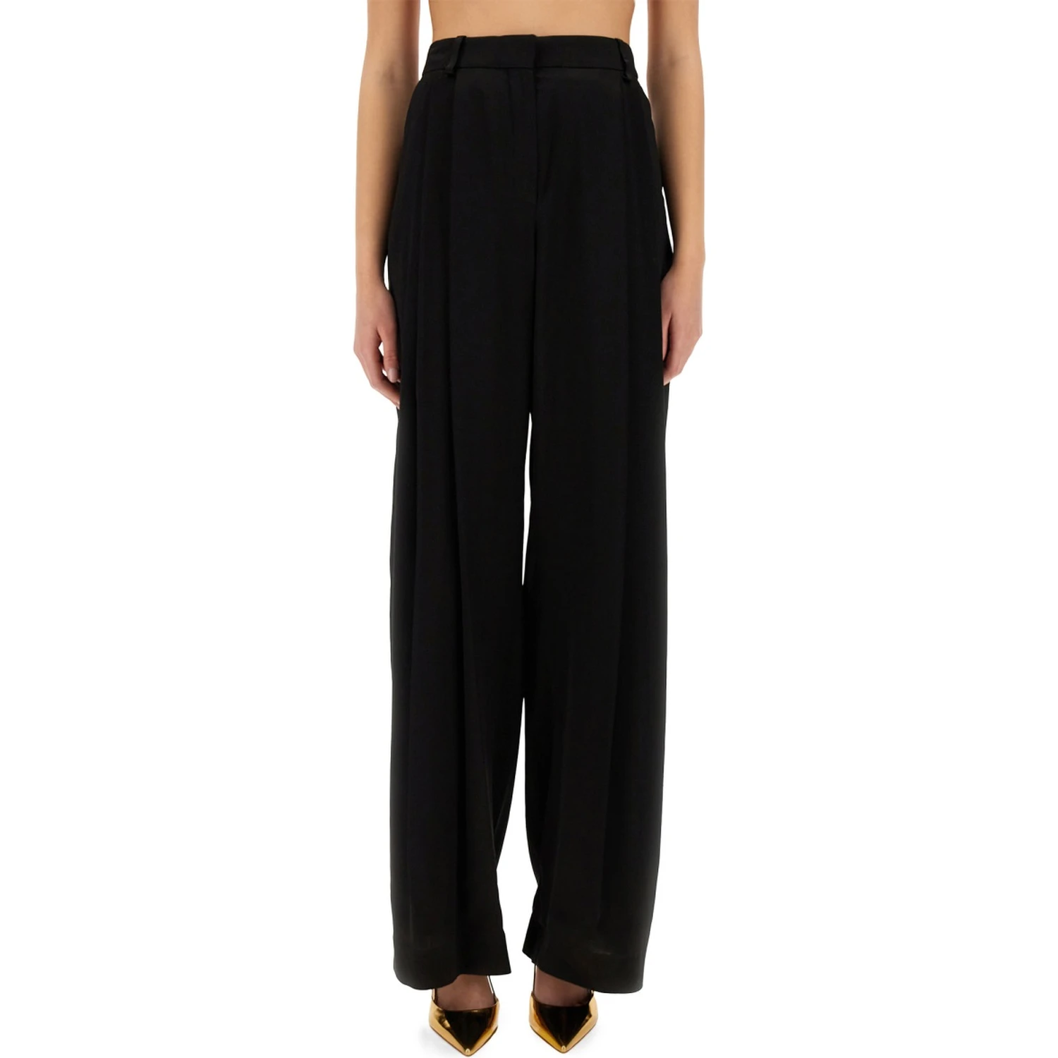 "WIDE-LEG" PANTS WITH PLEAT