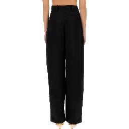 "WIDE-LEG" PANTS WITH PLEAT