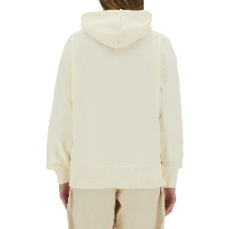SWEATSHIRT WITH BRUSHED LOGO