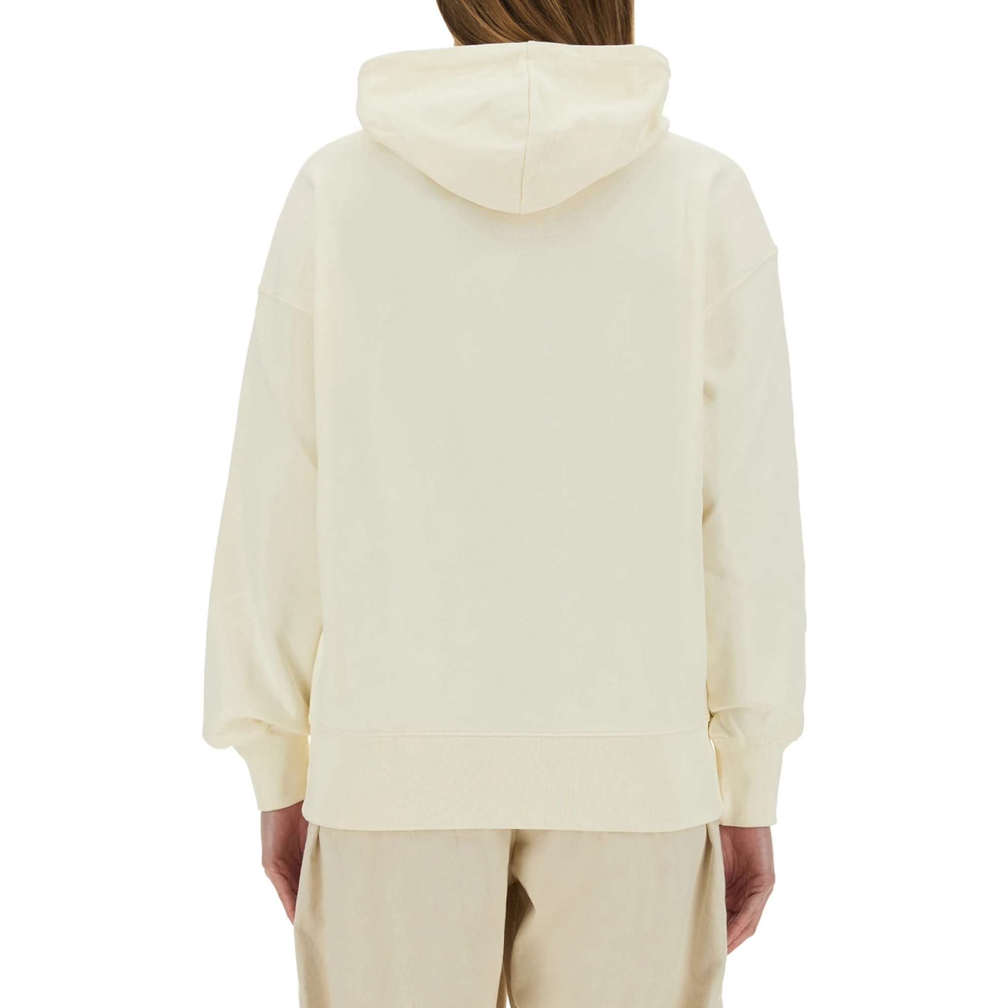 SWEATSHIRT WITH BRUSHED LOGO