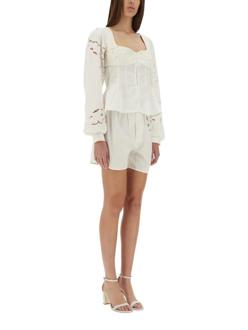 UPCYCLED LINEN SHORTS