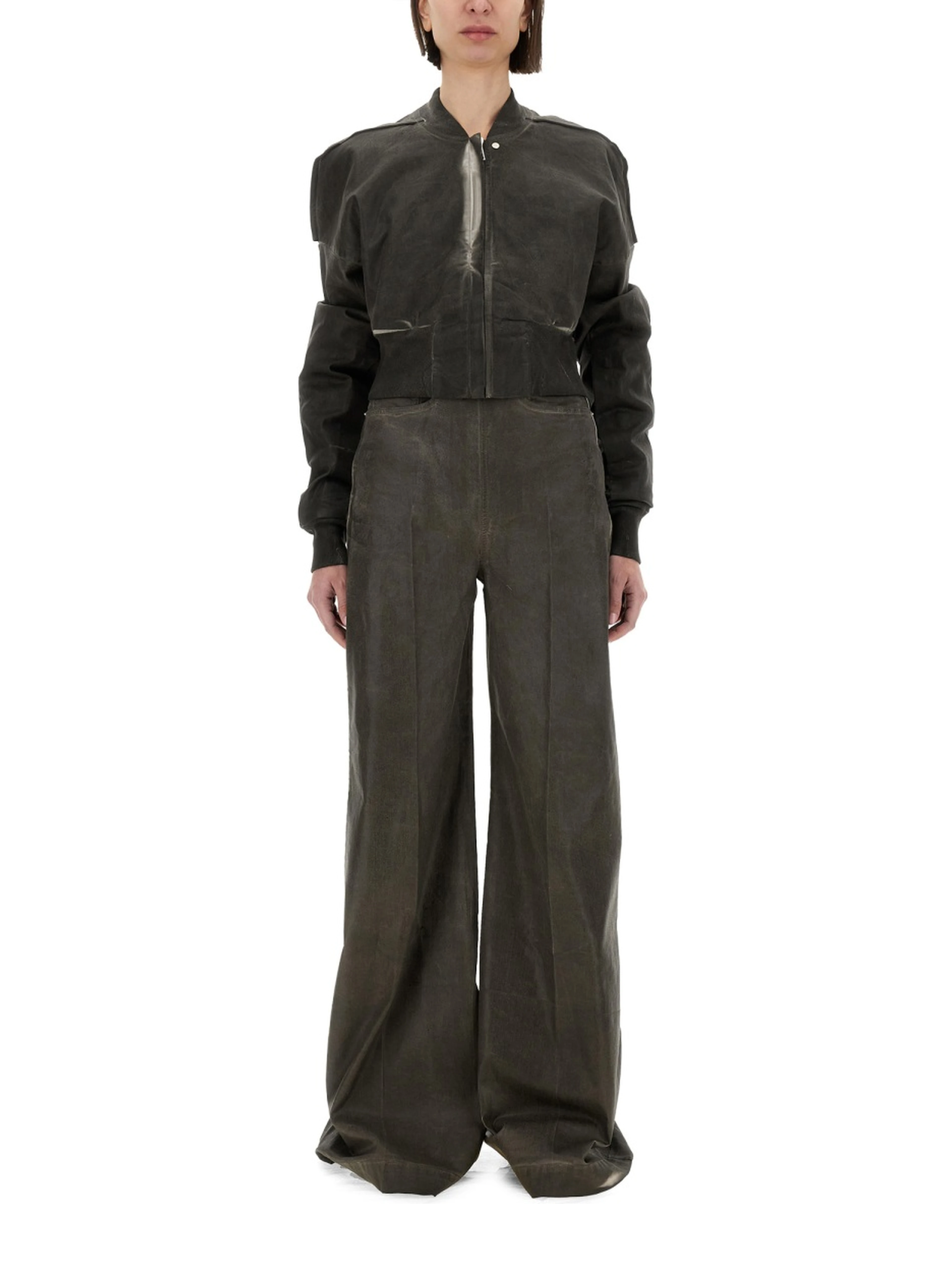 CROPPED BOMBER JACKET "FLIGHT JKT"