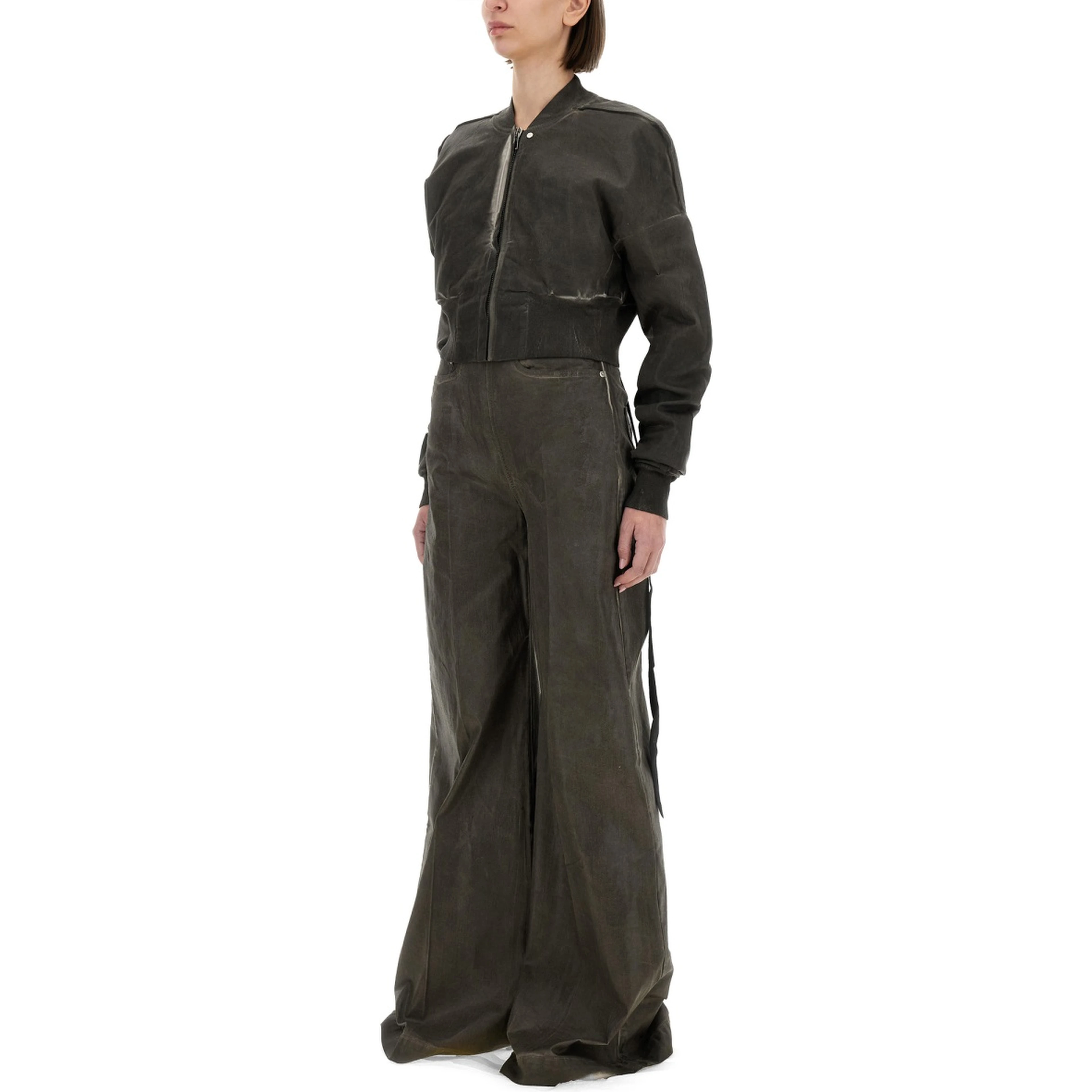 CROPPED BOMBER JACKET "FLIGHT JKT"