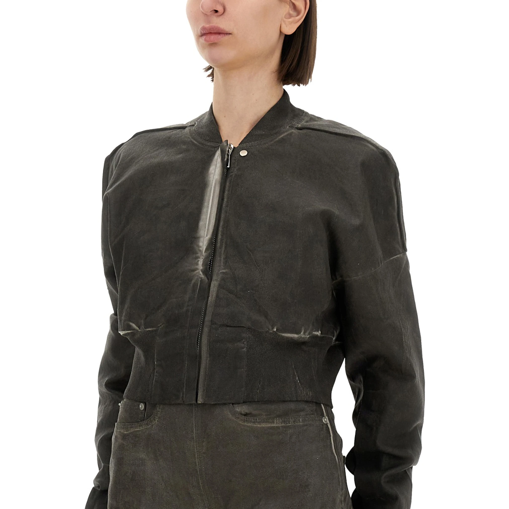 CROPPED BOMBER JACKET "FLIGHT JKT"