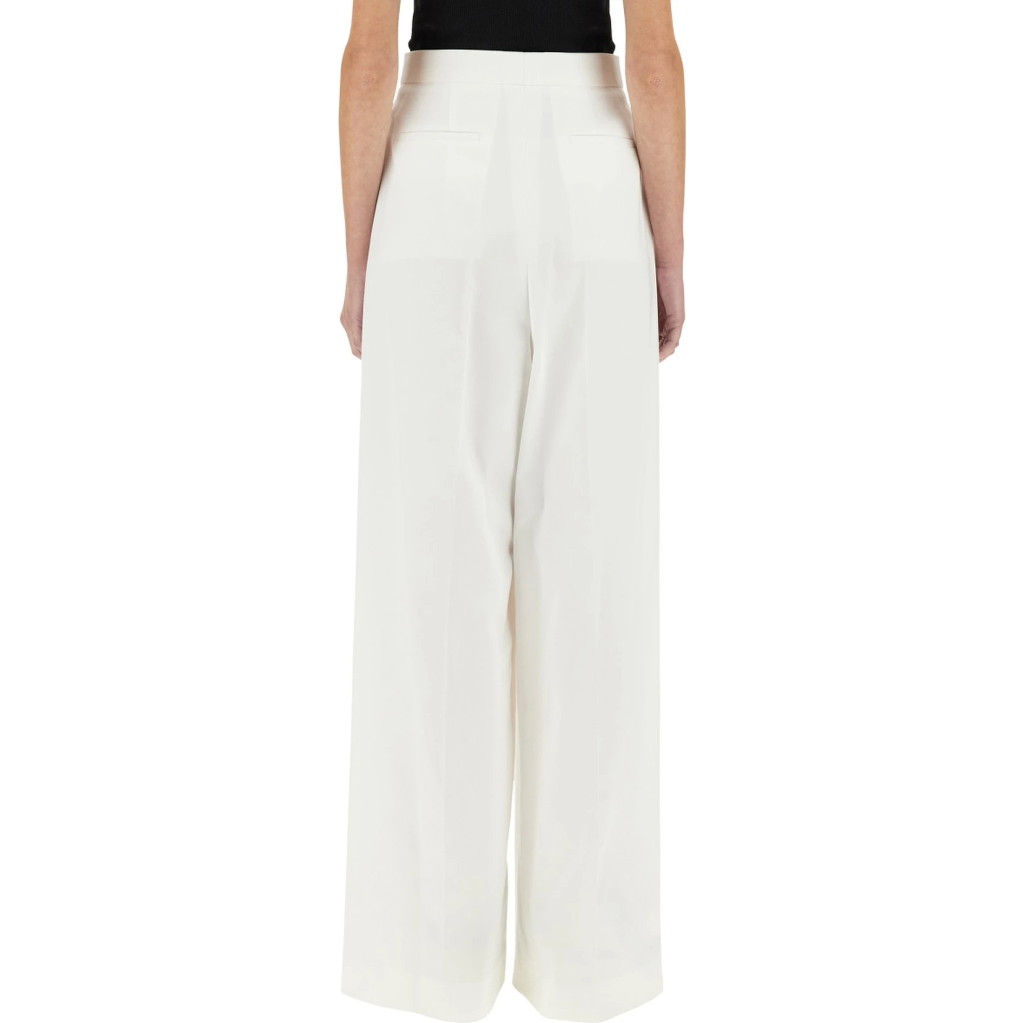 COTTON PLEATED PANTS