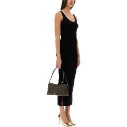 STRETCH WOOL BLEND CAMISOLE DRESS