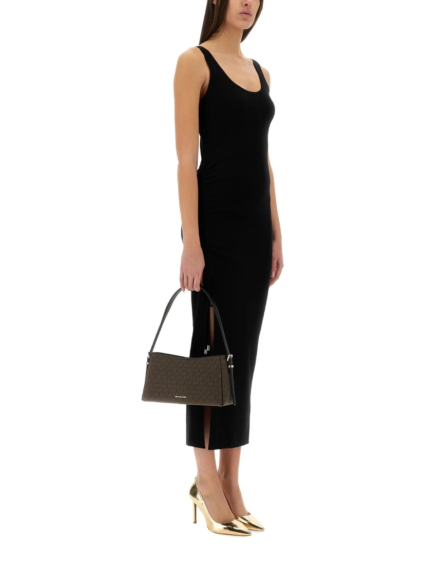 STRETCH WOOL BLEND CAMISOLE DRESS