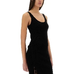 STRETCH WOOL BLEND CAMISOLE DRESS