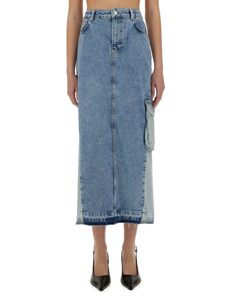 LONG DENIM SKIRT
