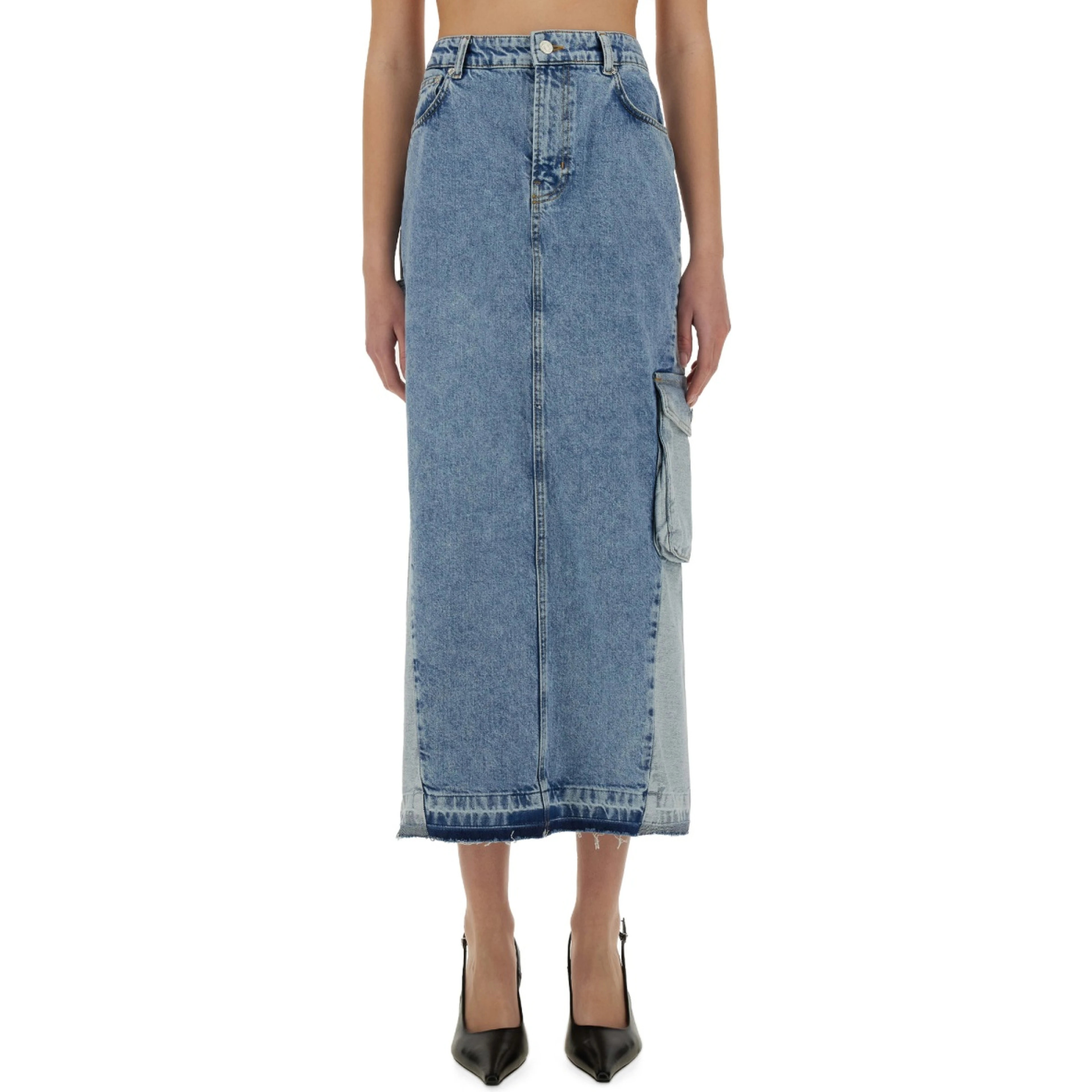 LONG DENIM SKIRT