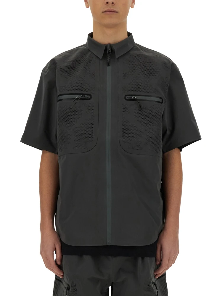 LASER CUT SHORT SLEEVE SHIRT