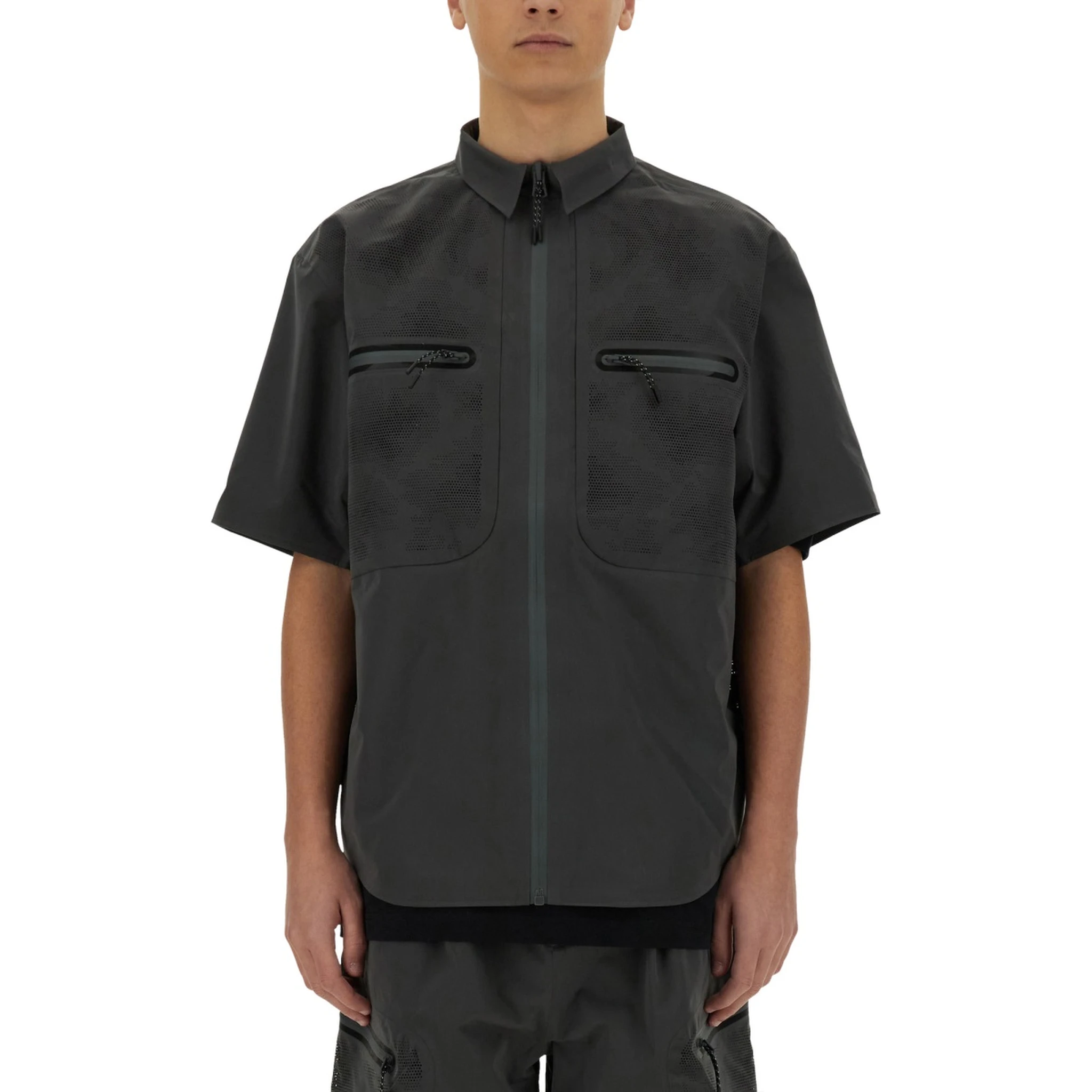 LASER CUT SHORT SLEEVE SHIRT