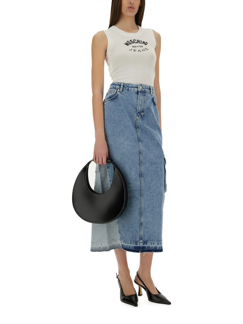 LONG DENIM SKIRT