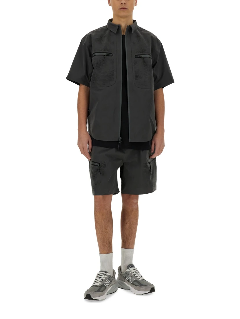 LASER CUT SHORT SLEEVE SHIRT