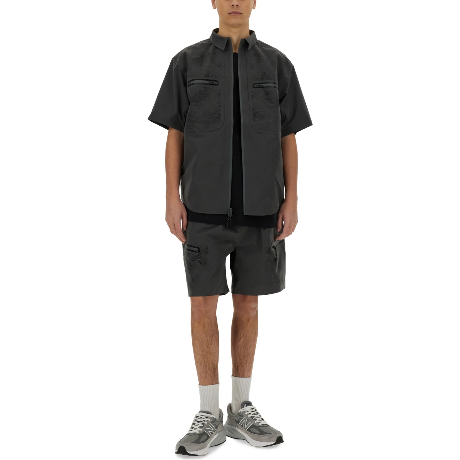 LASER CUT SHORT SLEEVE SHIRT