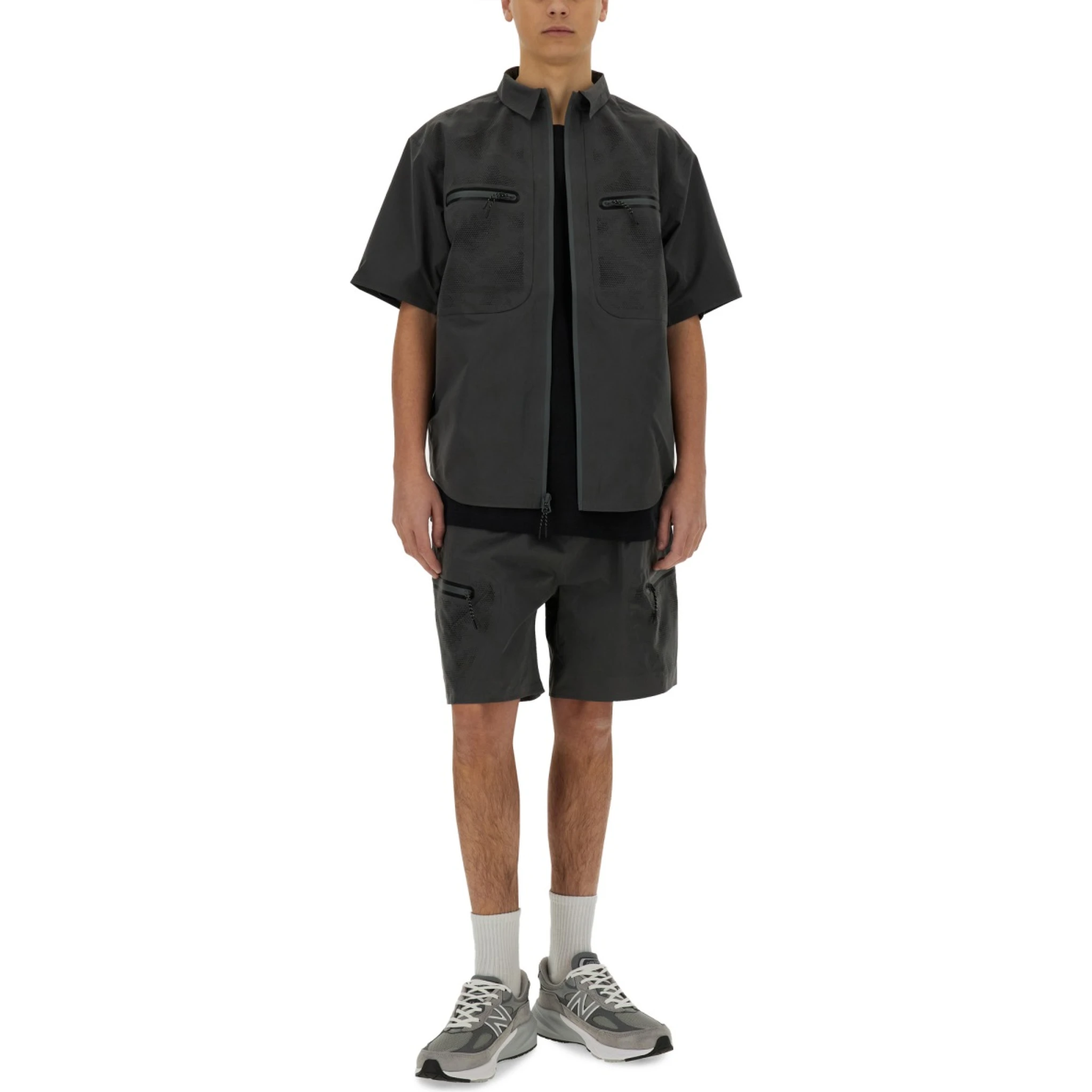 LASER CUT SHORT SLEEVE SHIRT