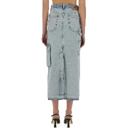 LONG DENIM SKIRT