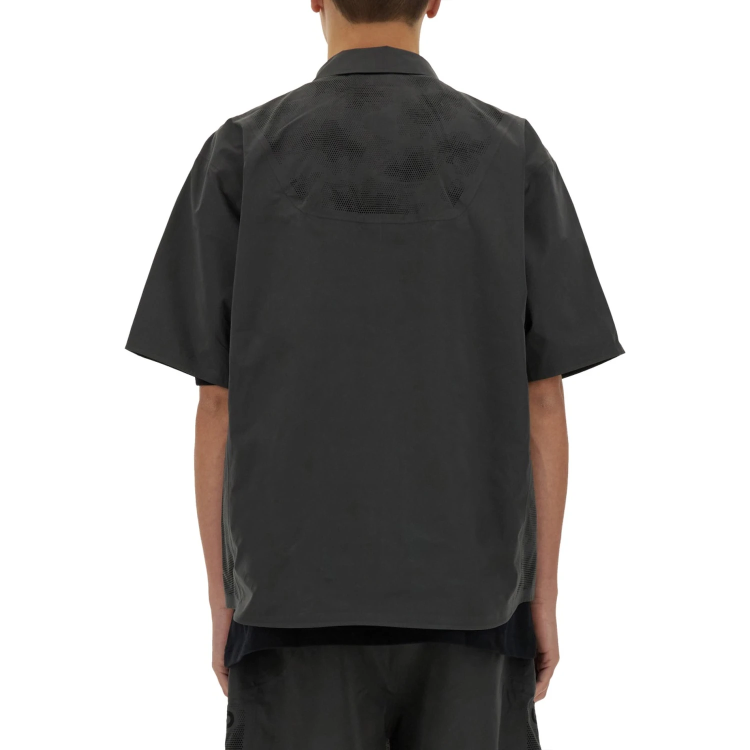LASER CUT SHORT SLEEVE SHIRT