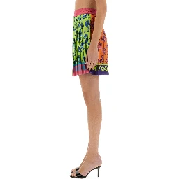 "OUTLINE BAROQUE" MINI PLEATED SKIRT