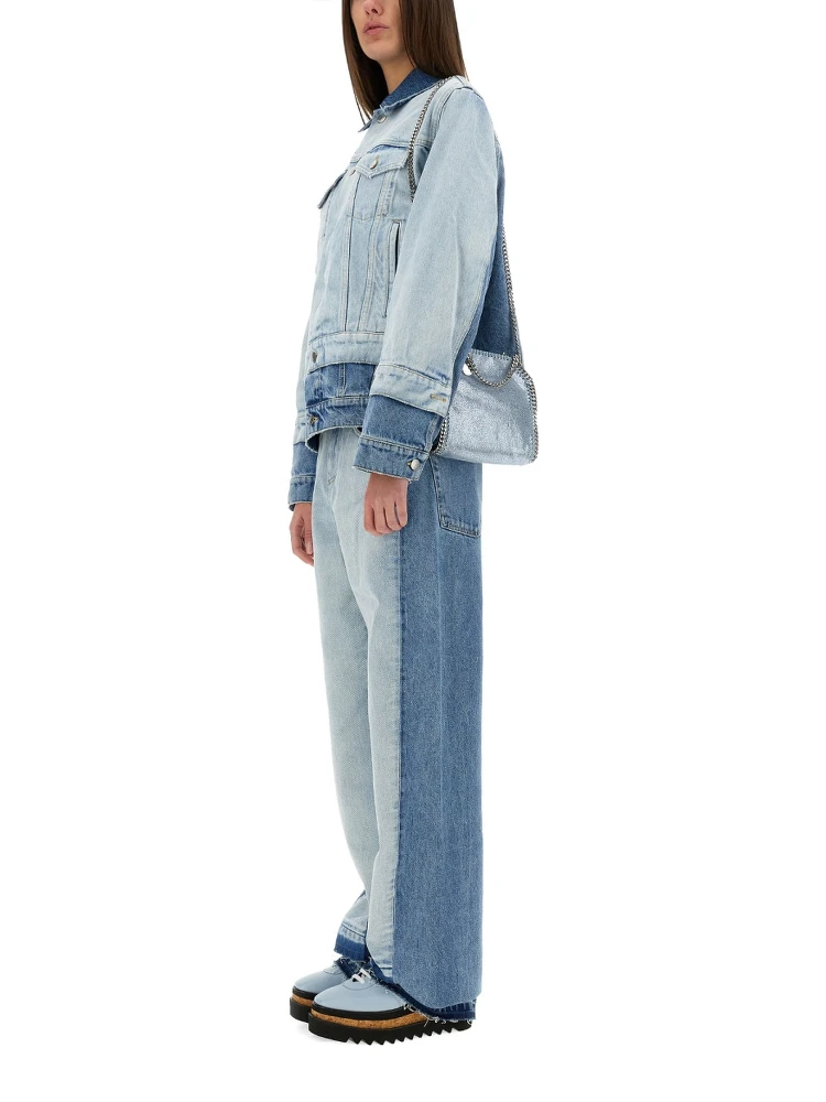 STRAIGHT-LEG JEANS WITH CONTRASTING PANELS alternative