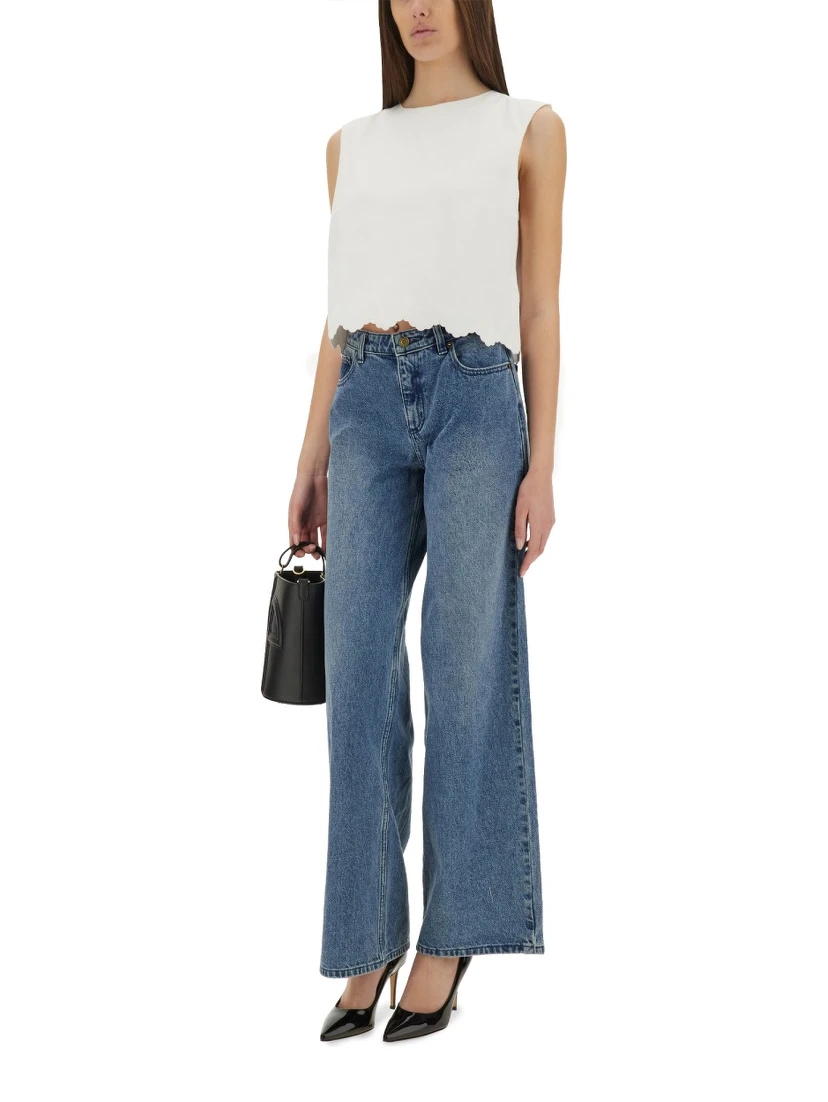 SHORT POPLIN TOP