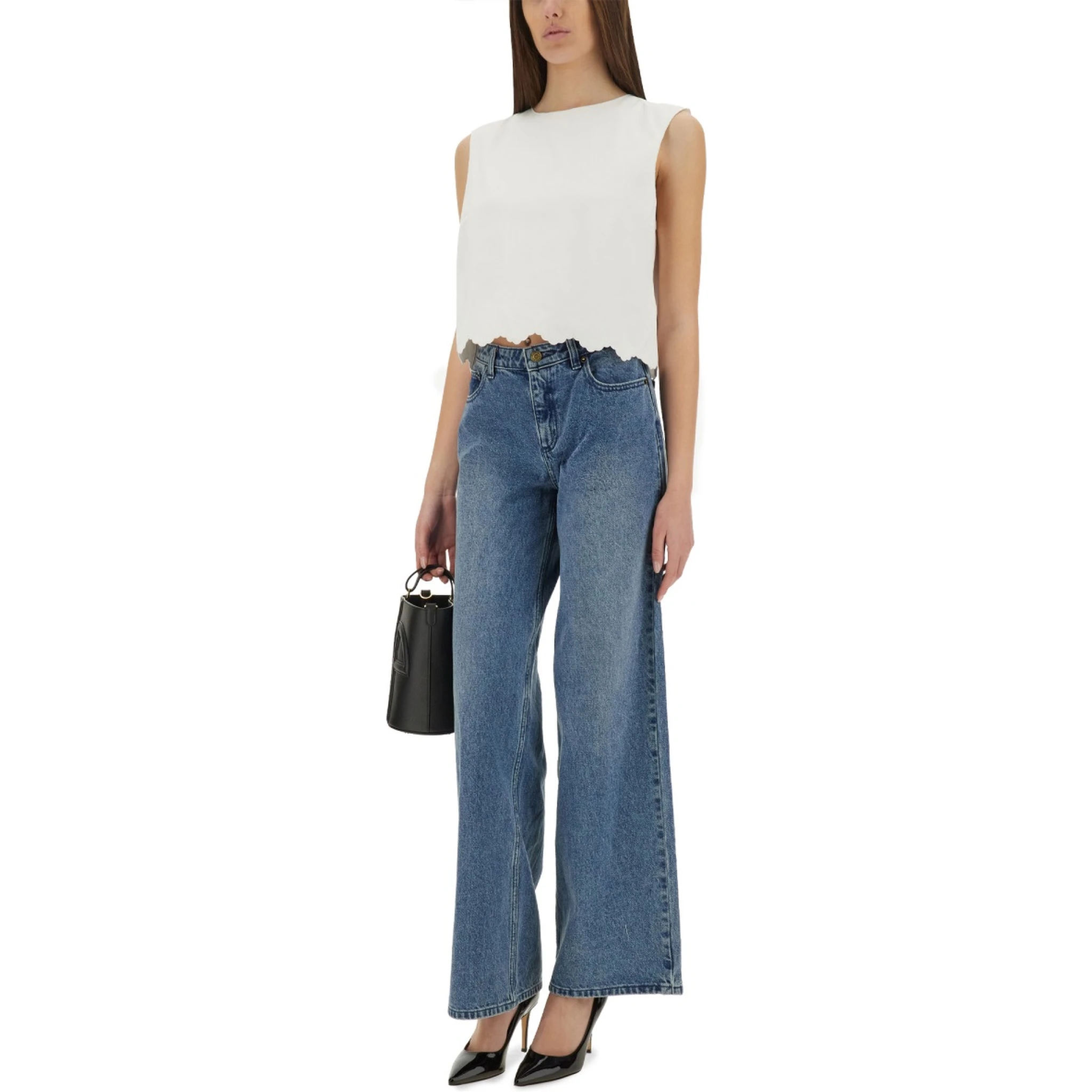 SHORT POPLIN TOP