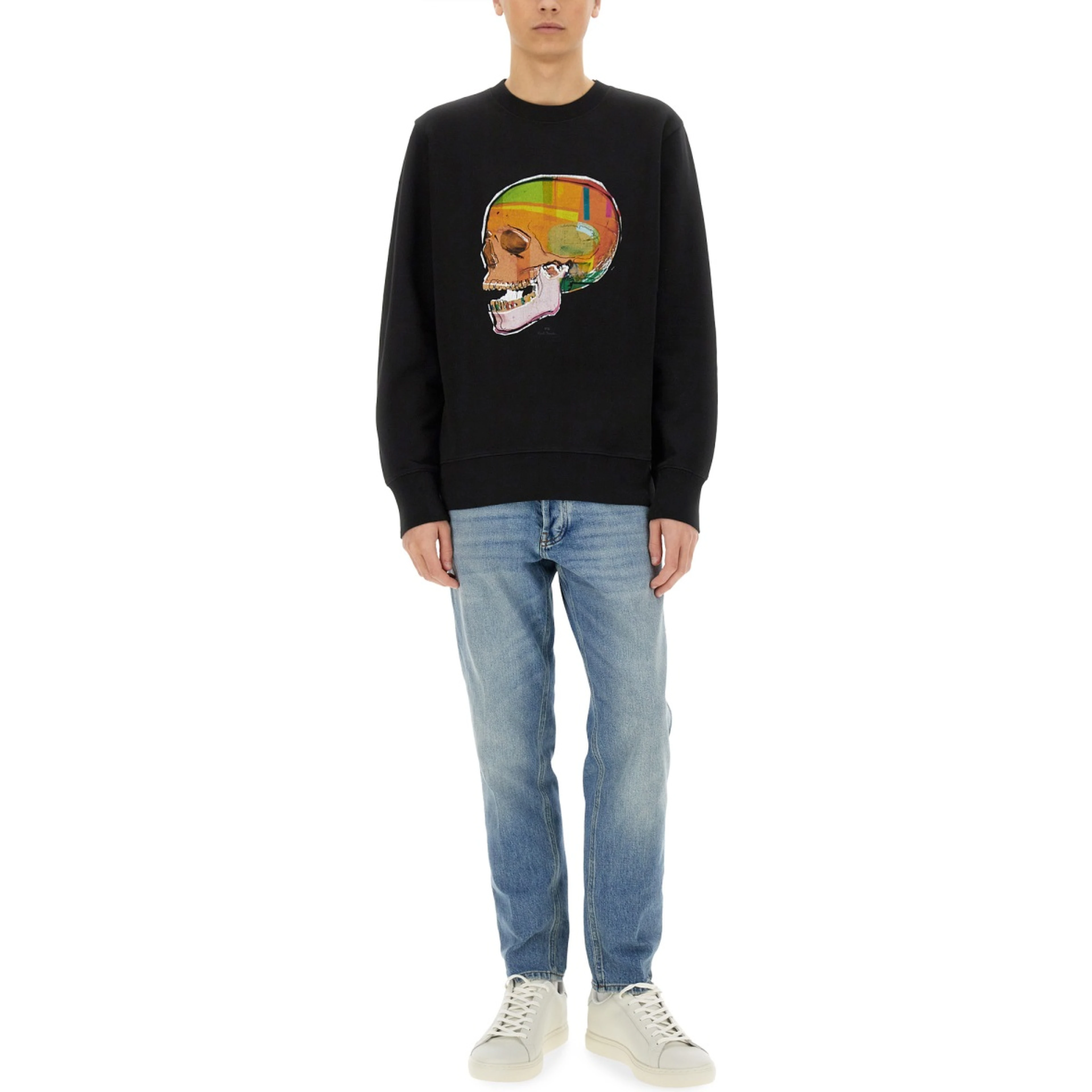 "SKULL SKETCH" PRINT SWEATSHIRT