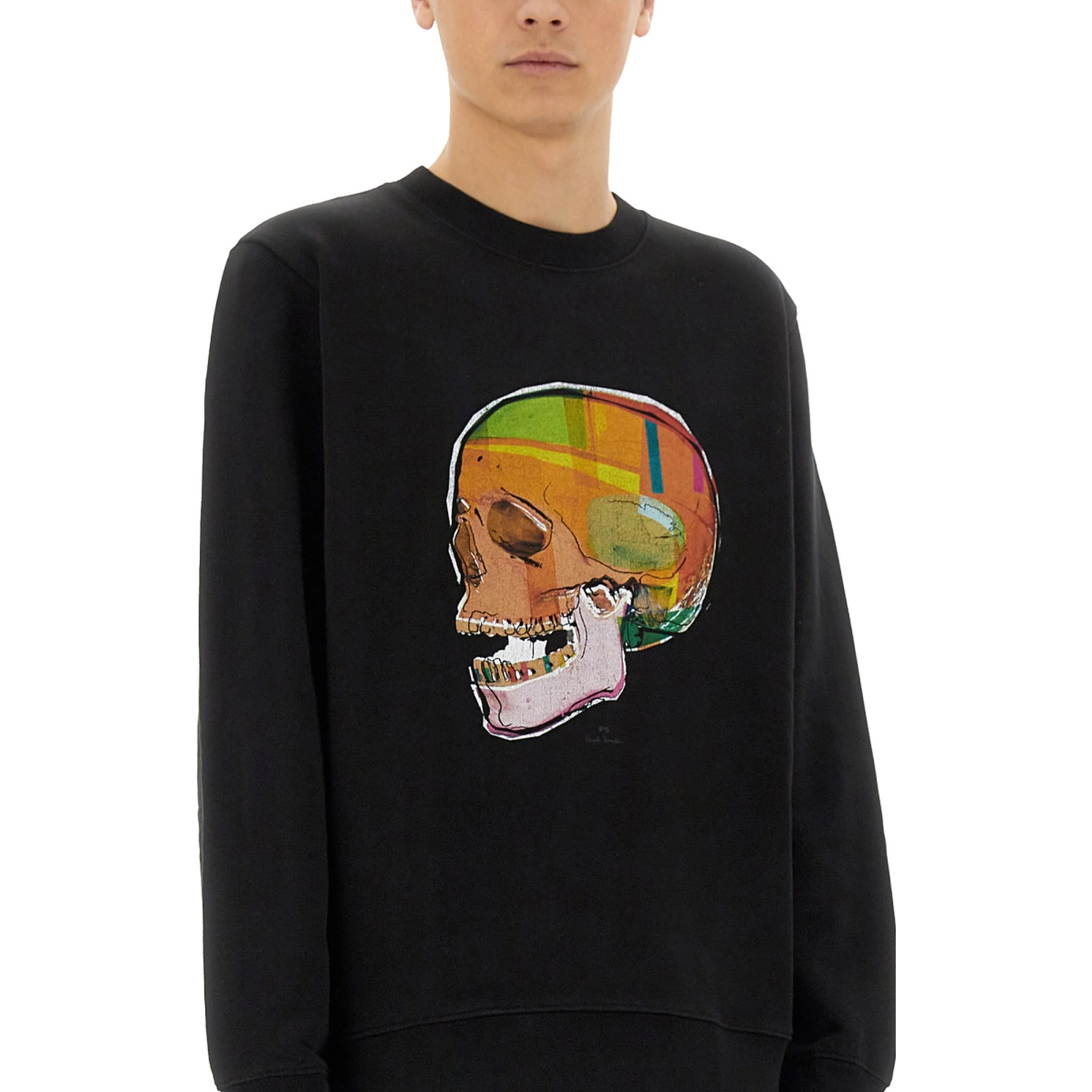 "SKULL SKETCH" PRINT SWEATSHIRT