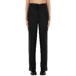 WOOL AND MOHAIR PANTS